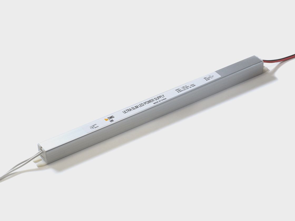 Блок питания сверxтонкий для светодиодных лент, 60W, 12V, L-60-12