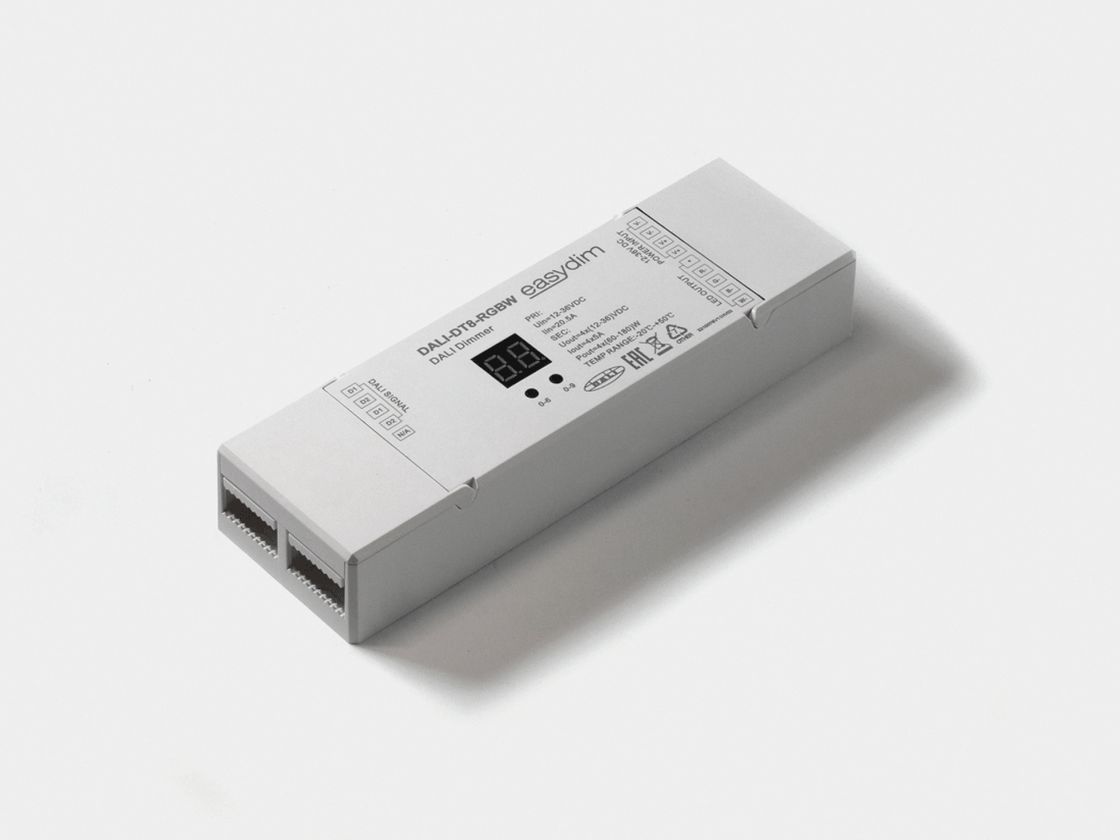 Декодер Dali контроллер для RGBW ленты 4x5А, DALI-DT8-RGBW