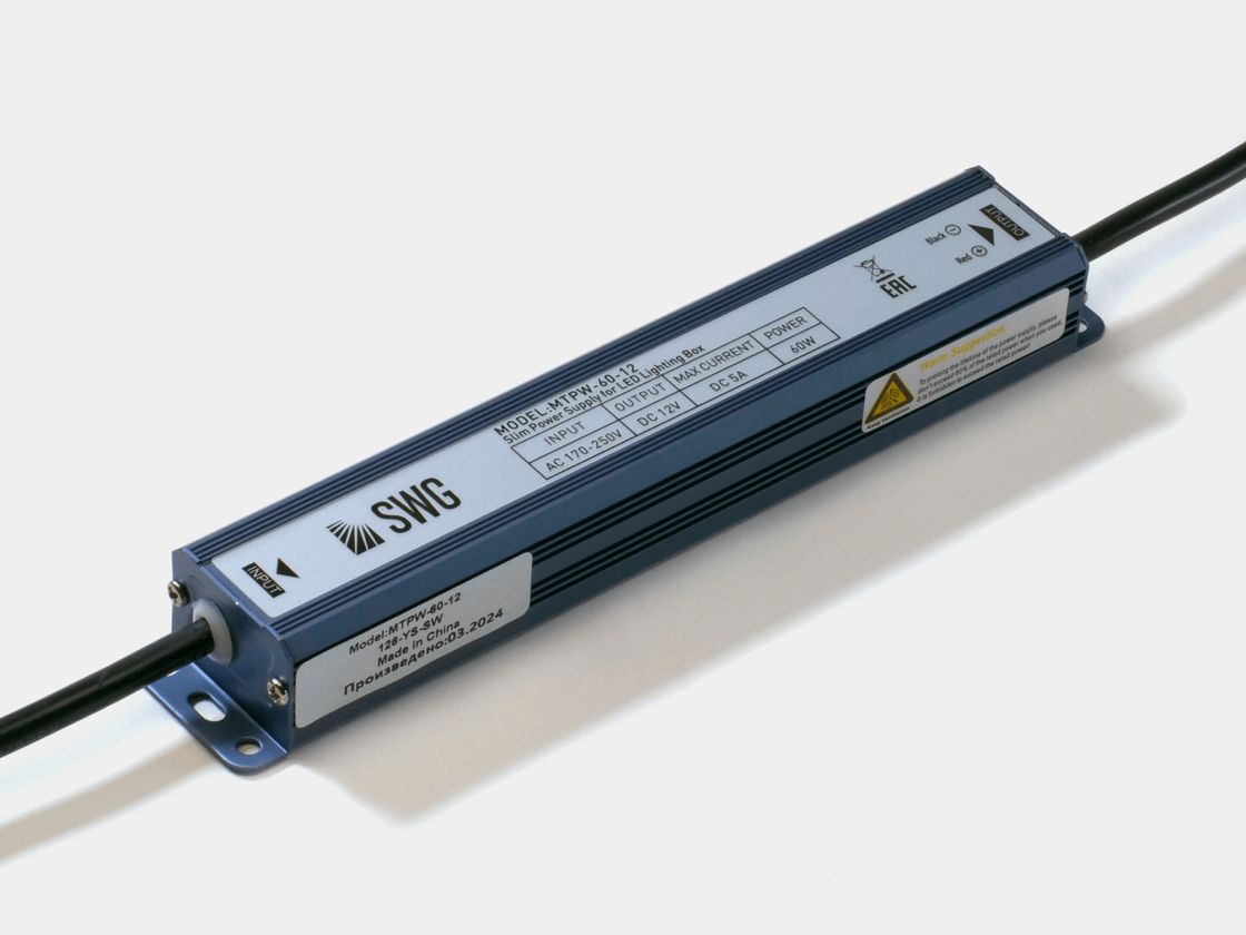Блок питания для светодиодных лент TPW, 60 W Влагозащитный, 12 V, MTPW-60-12