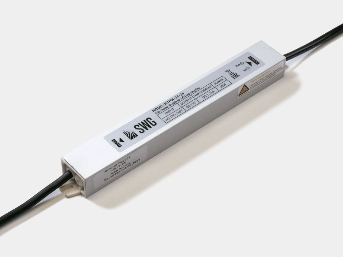 Блок питания для светодиодных лент TPW, 30 W Влагозащитный, 24 V, MTPW-30-24
