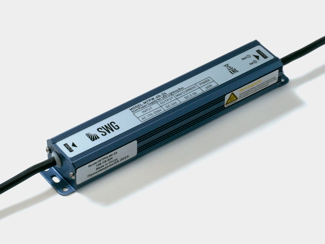 Блок питания для светодиодных лент TPW, 60 W Влагозащитный, 24 V, MTPW-60-24