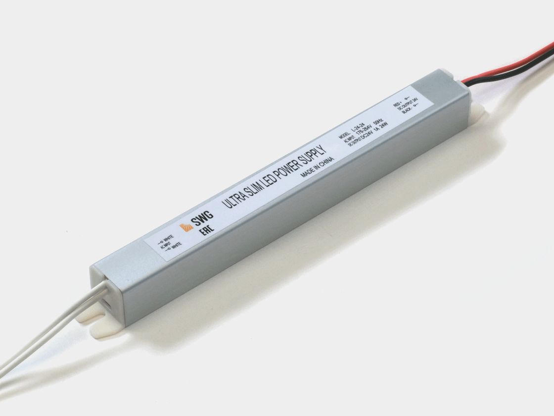 Блок питания сверxтонкий для светодиодных лент, 24 W, 24V, L-24-24