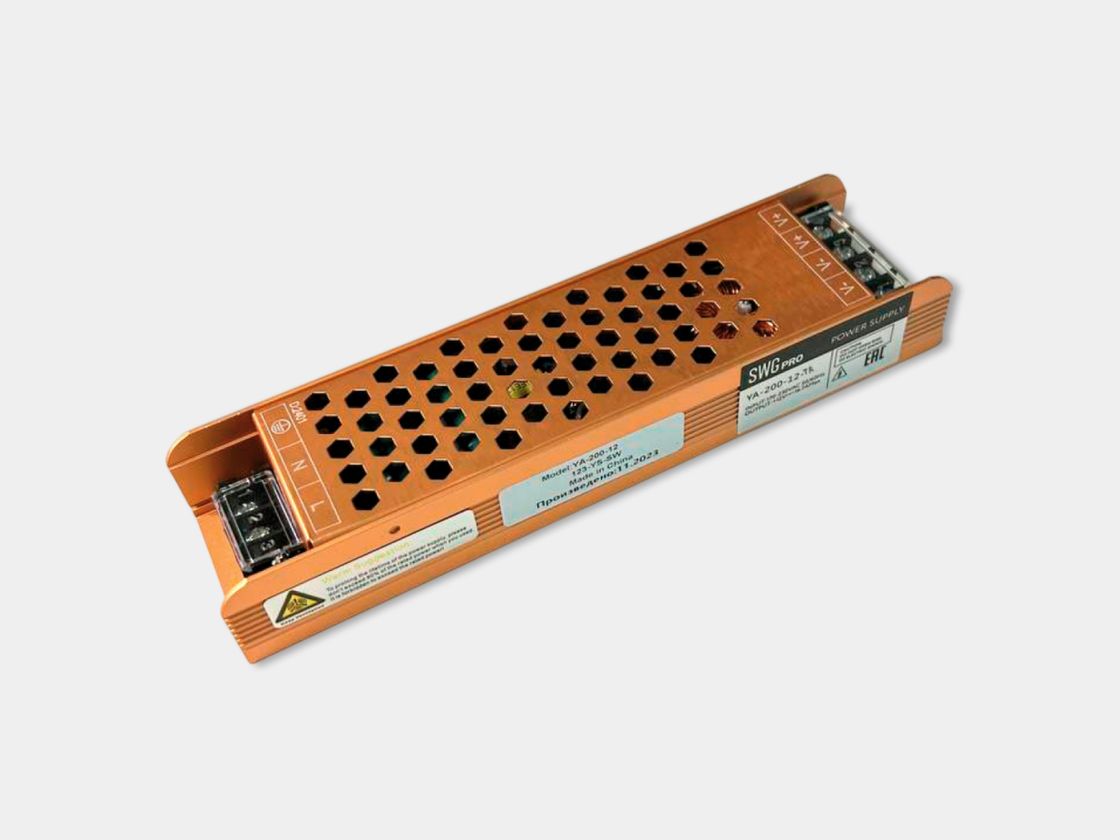 Блок питания для светодиодной ленты, с диммированием TRIAC 200Вт, 12В, YA-200-12-TR