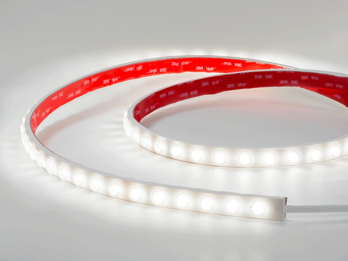 Светодиодная лента Wallwasher 2835, 48 LED/м, 18 Вт/м, 24В , IP67, Цвет: Нейтральный белый, SWG-248-24-NW20/45-67