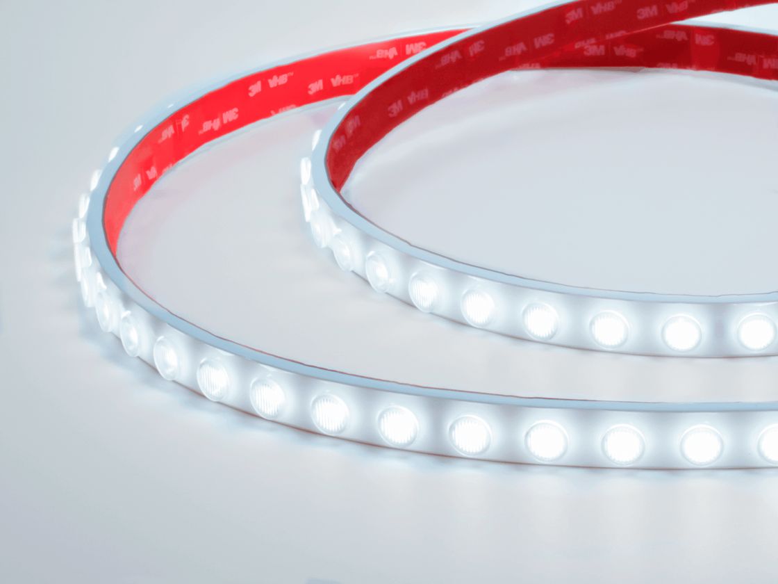 Светодиодная лента Wallwasher 2835, 48 LED/м, 18 Вт/м, 24В , IP67, Цвет: Холодный белый, SWG-248-24-W20/45-67