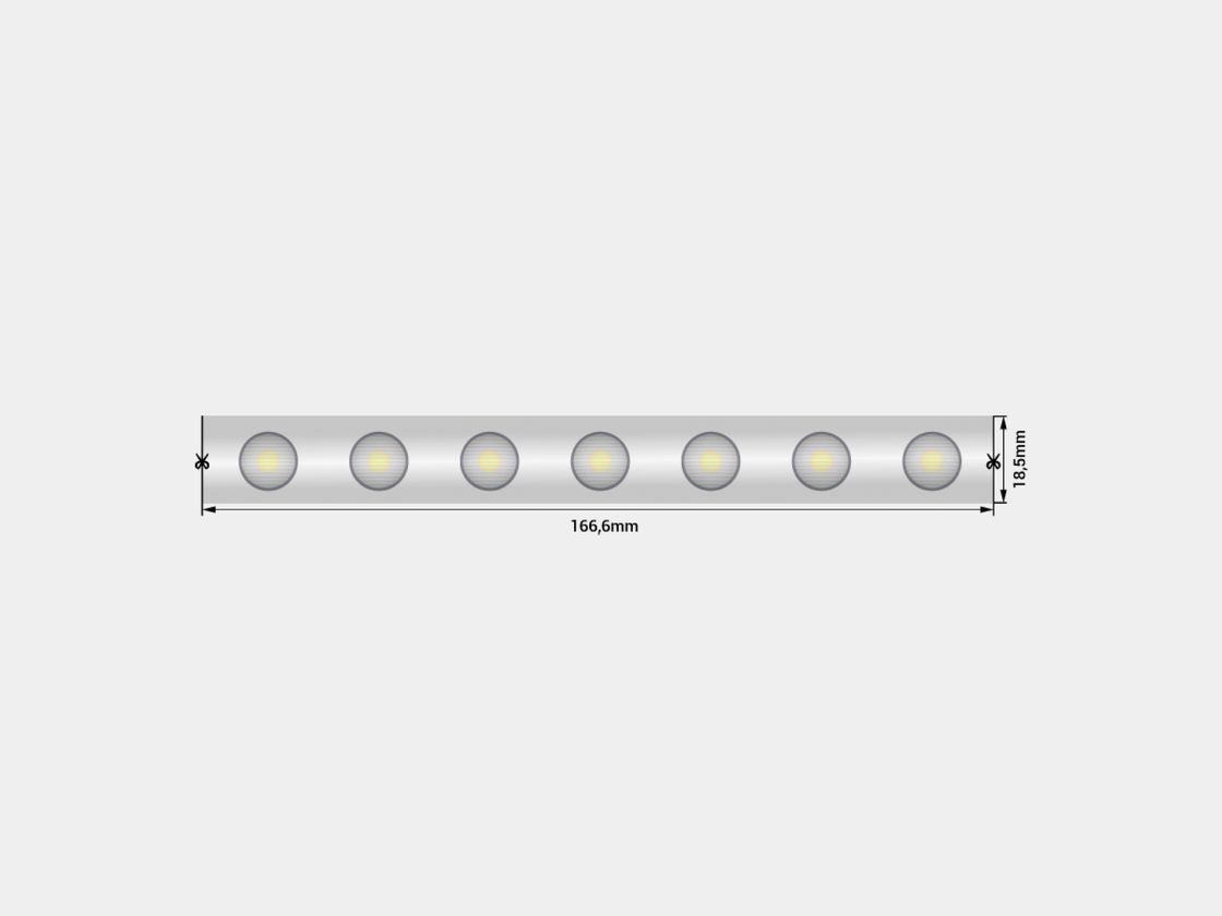 Светодиодная лента wall washer 5050, 42 LED/м, 6,2 Вт/м, 24В , IP67, Цвет: РГБ, SWG-542-24-RGB15-67