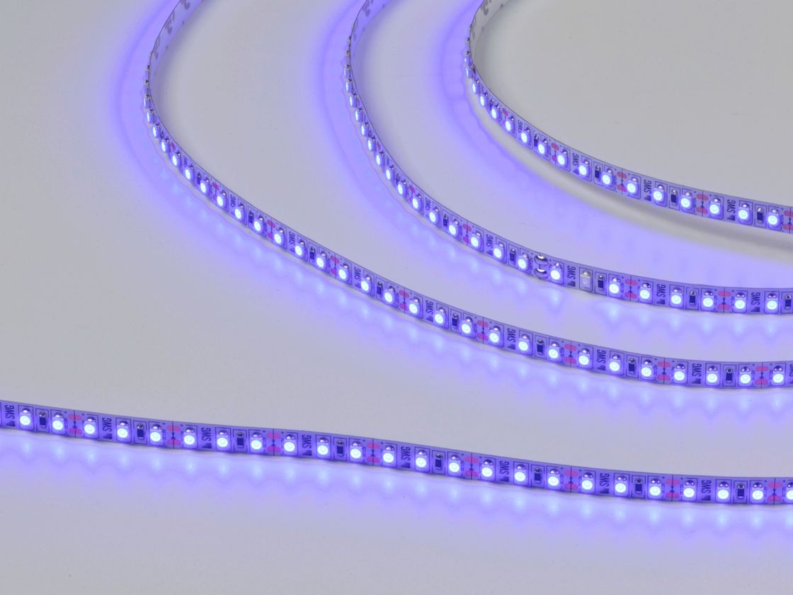Светодиодная лента 3528, 120 LED/м, 9,6 Вт/м, 12В , IP20, Цвет: Синий, SWG3120-12-9.6-B-M