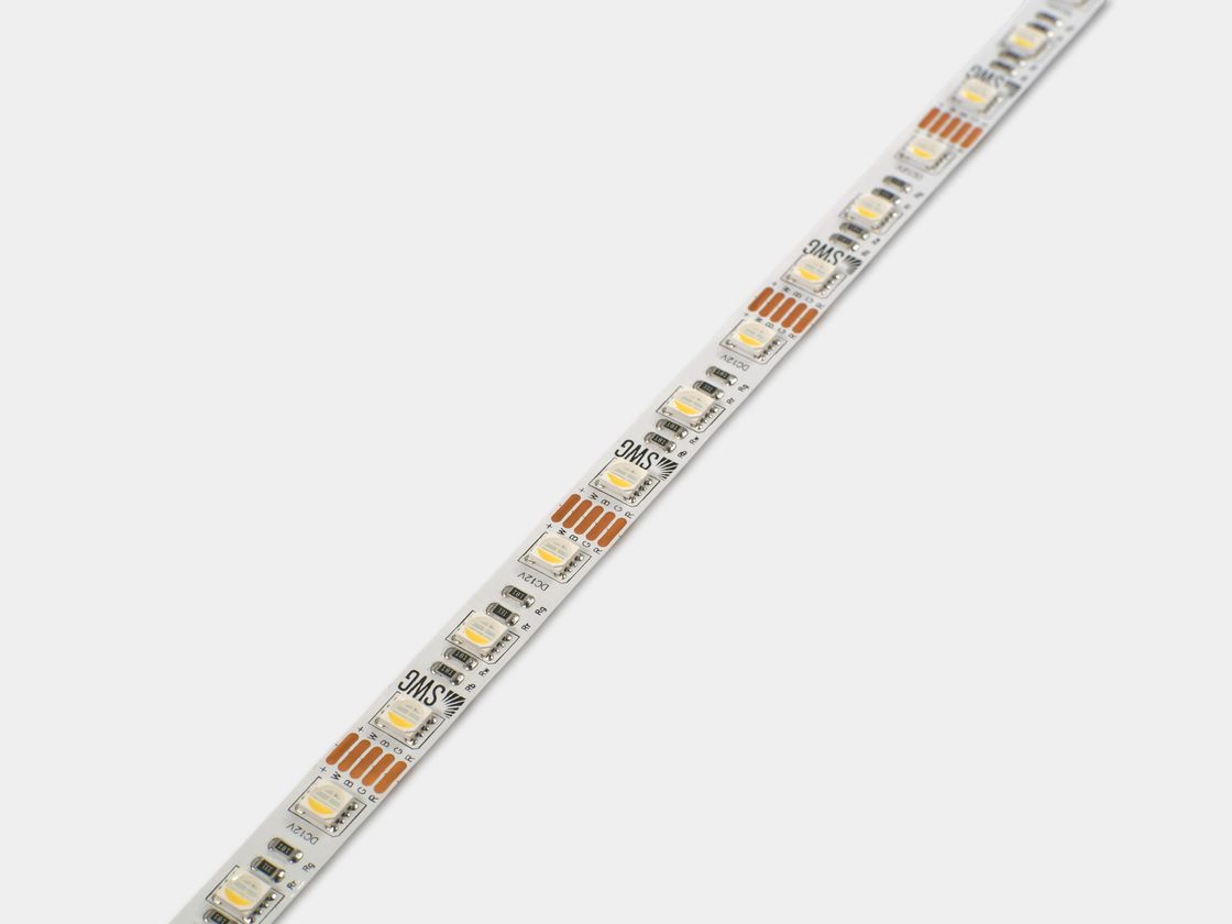 Светодиодная лента 5050, 60 LED/м, 19,2 Вт/м, 12В , IP20, Цвет: RGB + холодный белый, SWG560-12-19.2-RGB+W-M
