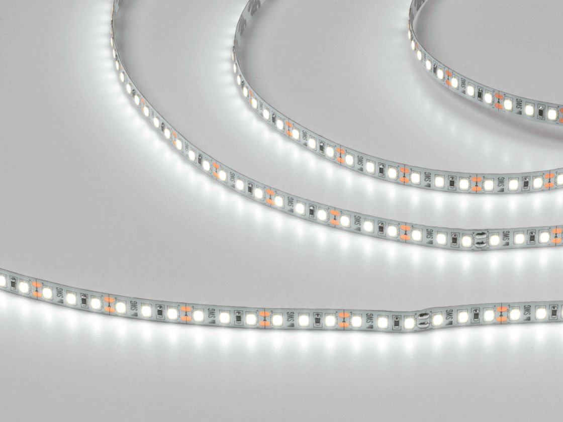 Светодиодная лента 2835, 120 LED/м, 12 Вт/м, 12В , IP20, 3M, Цвет: Холодный белый, SWG2120-12-12-W-M