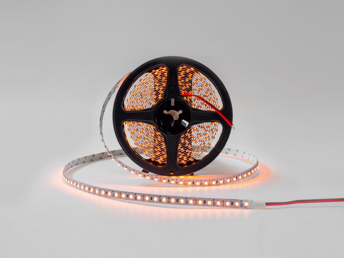 Светодиодная лента 3528, 120 LED/м, 9,6 Вт/м, 12В , IP20, Цвет: Желтый, SWG3120-12-9.6-Y-M