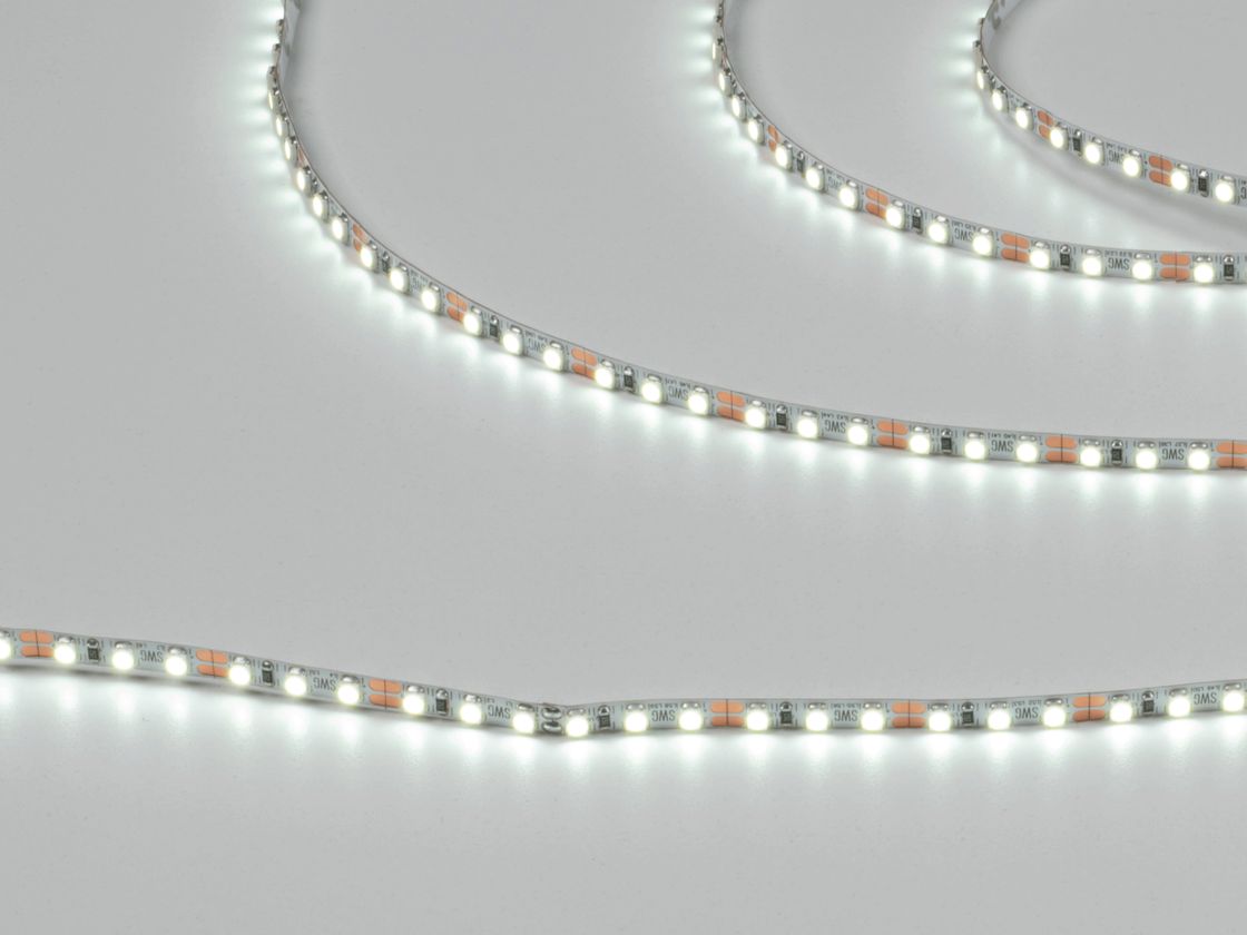Светодиодная лента 3528, 120 LED/м, 9,6 Вт/м, 12В , IP20, Цвет: Холодный белый, SWG3T120-12-9.6-CW-M