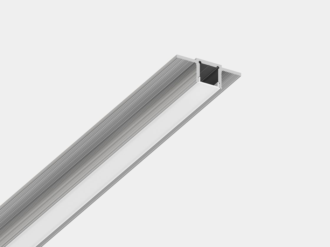 Встраиваемый в гипсокартон алюминиевый профиль Design LED без видимой рамки LG16, 2500 мм, анодированный, LG16-R