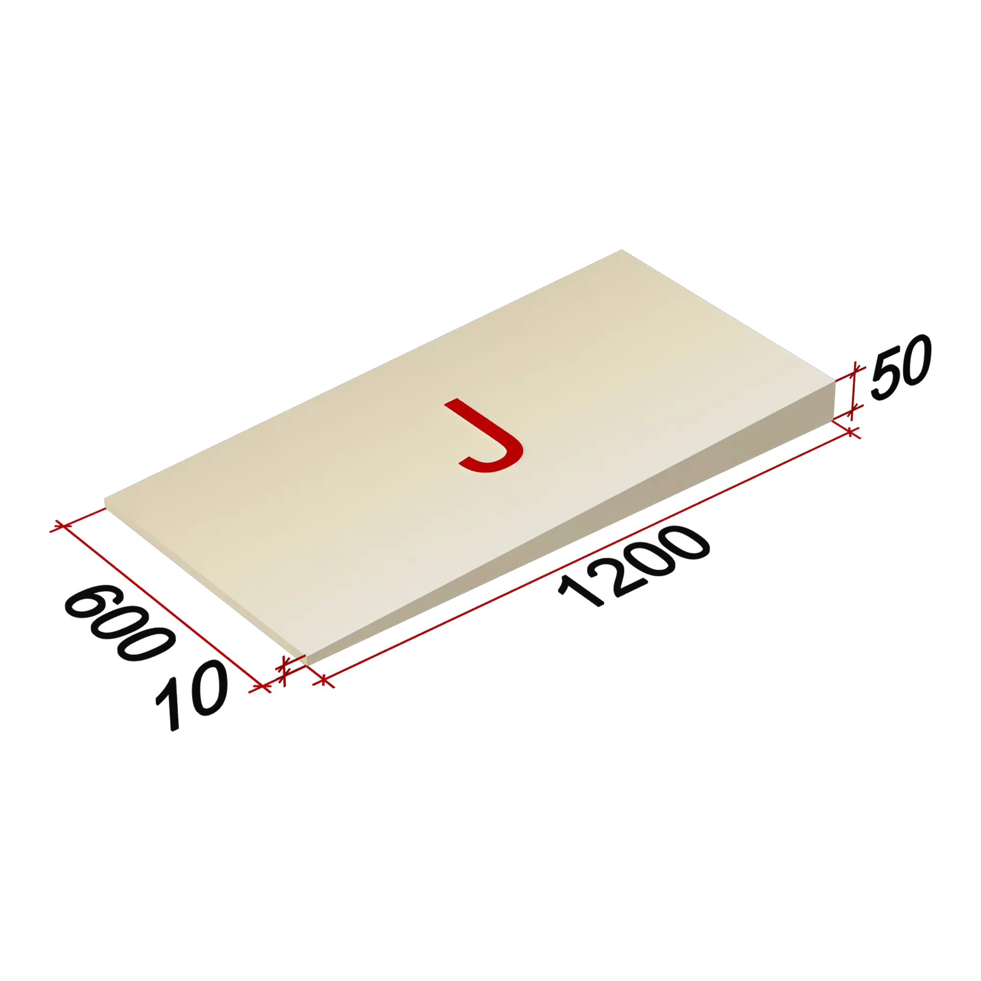 LOGICPIR Slope-3,4% (J) СХ/СХ 1200х600х10-50 (упак, 18 плит, 12,9599