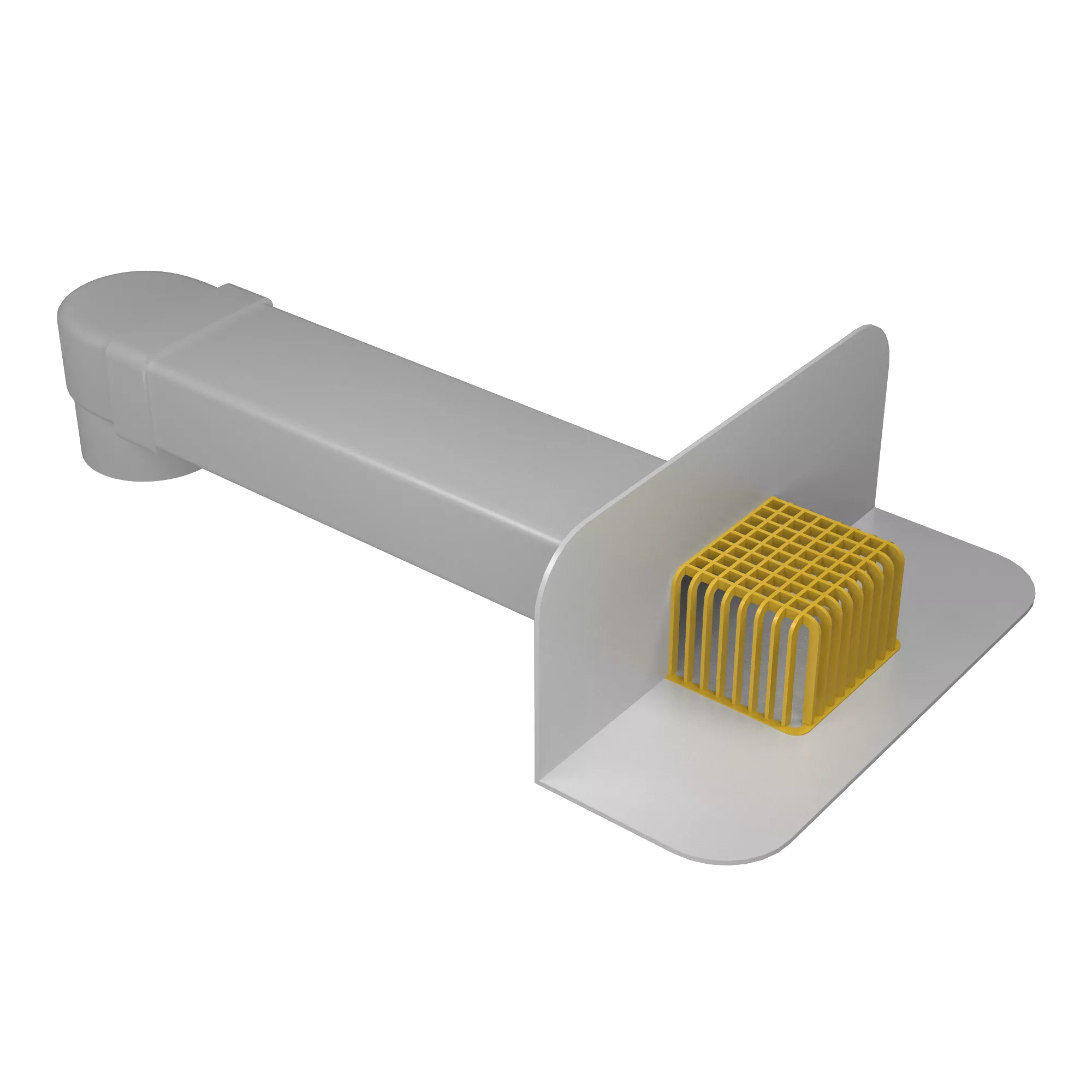 ПВХ воронка парапетная TERMOCLIP 65х100 мм, длина 550 мм с отводом Ø100 мм, шт