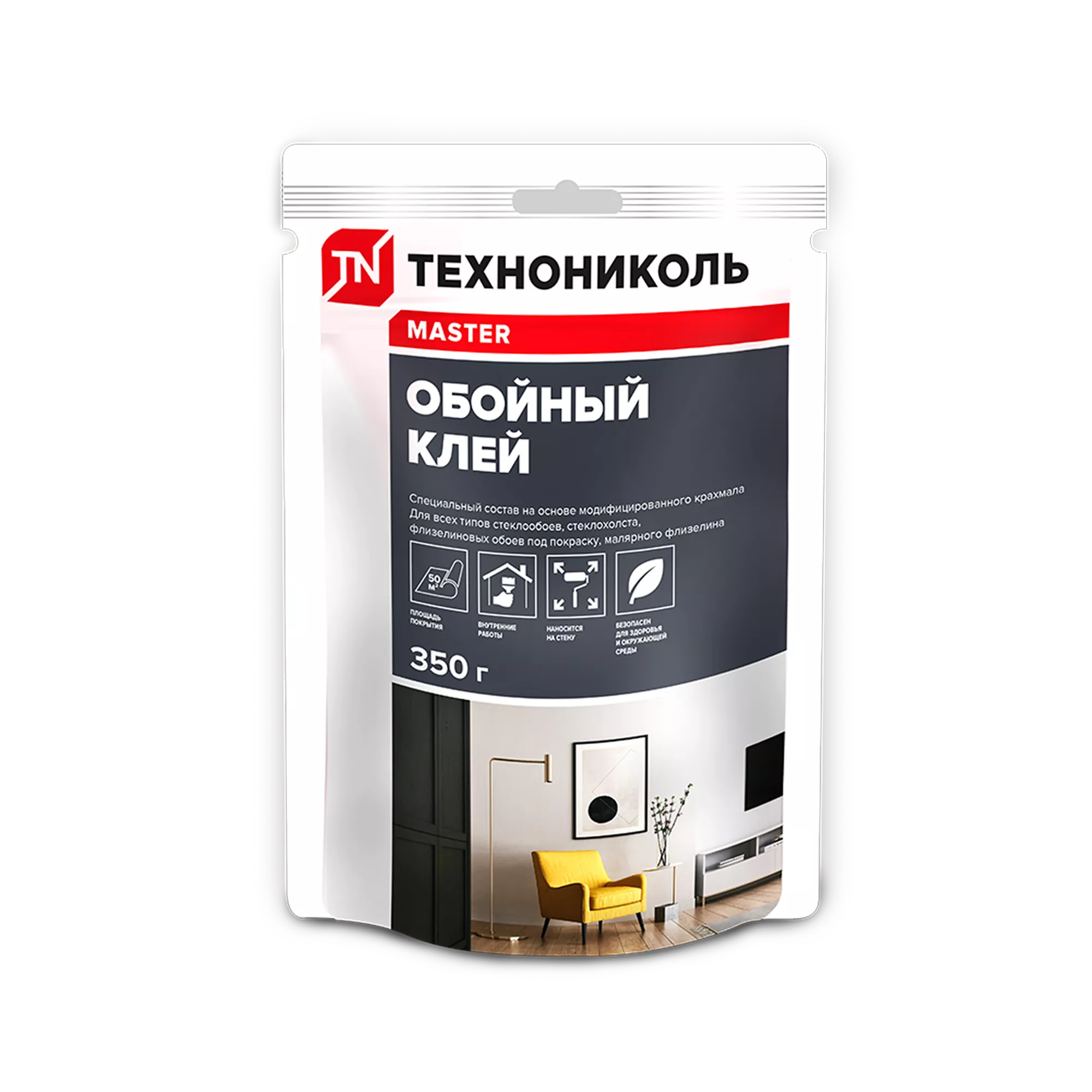 Клей для стеклообоев и стеклохолста ТЕХНОНИКОЛЬ MASTER, 350 гр, шт.