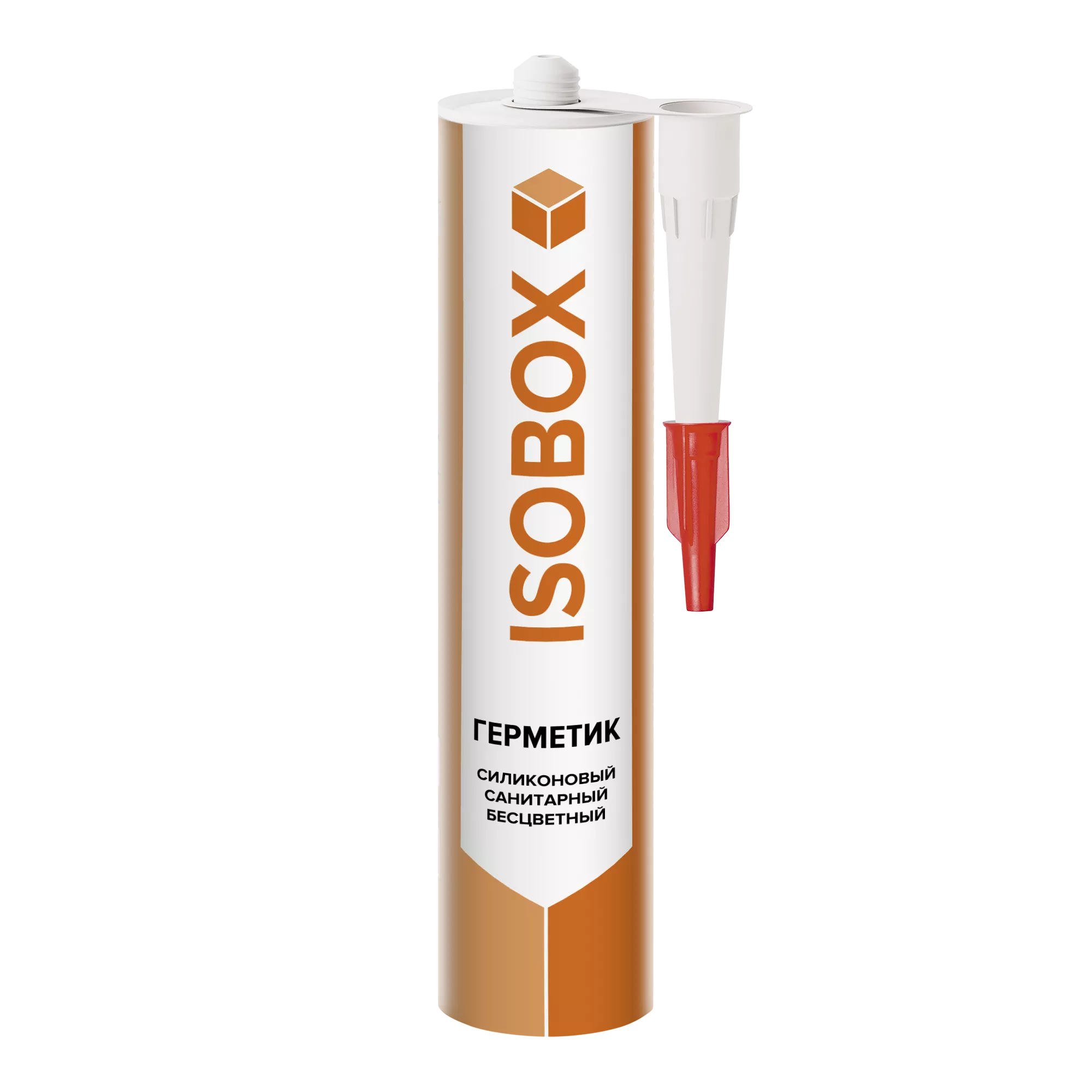 Герметик ISOBOX силиконовый санитарный бесцветный, 260 мл