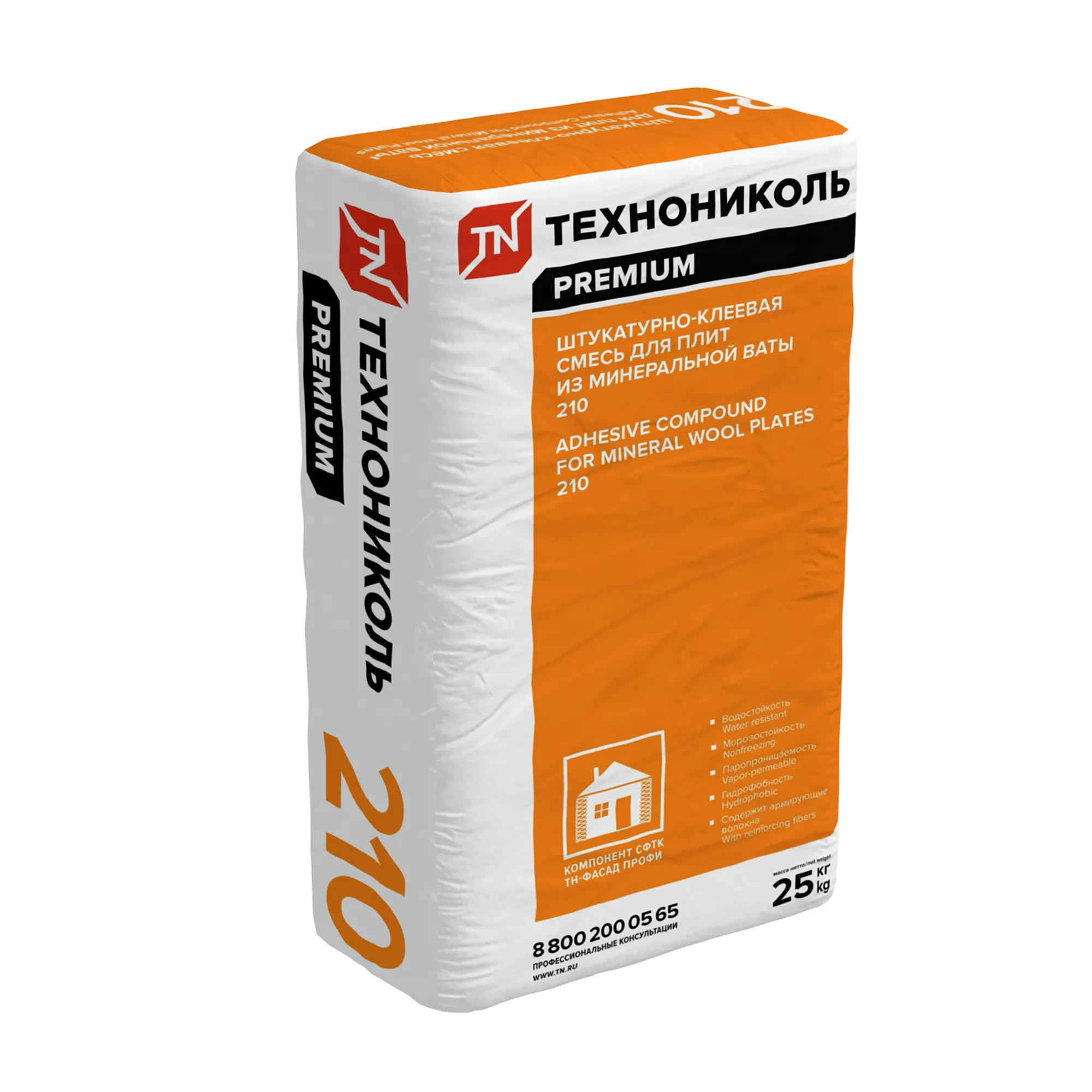 Штукатурно-клеевая смесь для плит из минеральной ваты ТЕХНОНИКОЛЬ 210