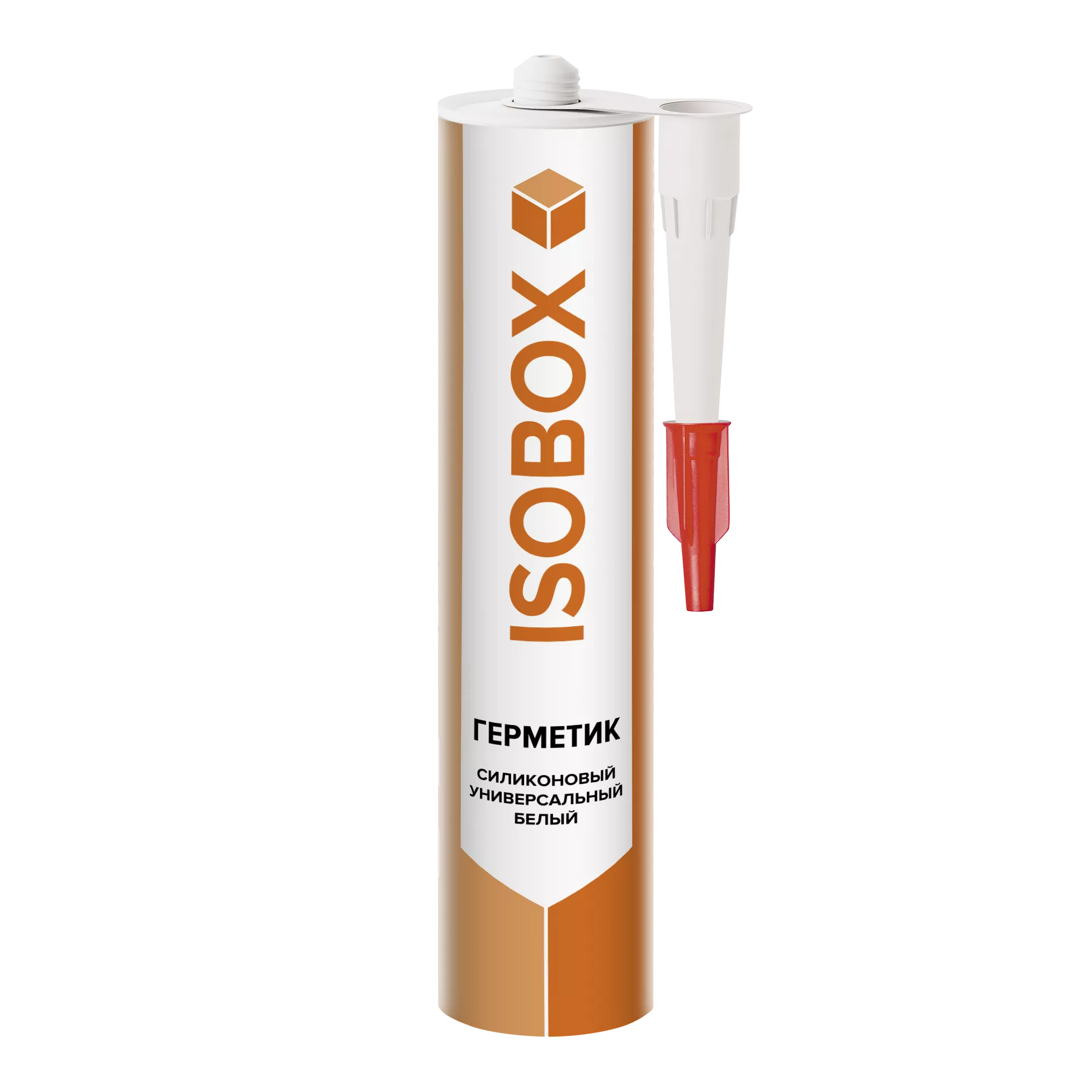 Герметик ISOBOX силиконовый универсальный белый, 260 мл
