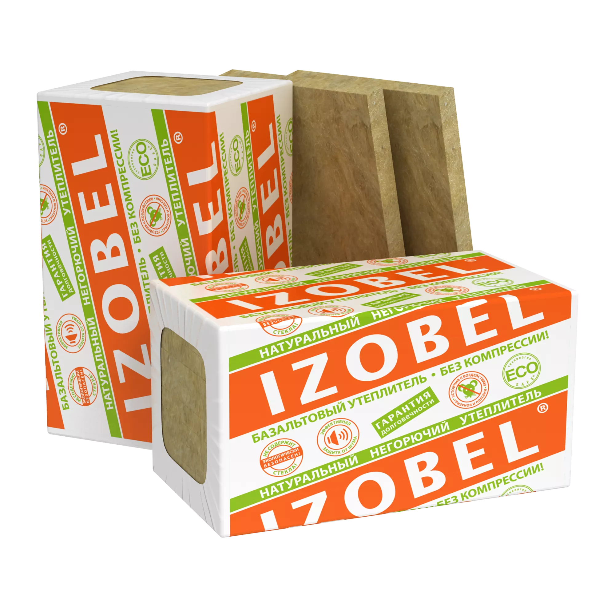Утеплитель IZOBEL Л-25,1200х600х50, 8 плит, компрессия 40%, поддон