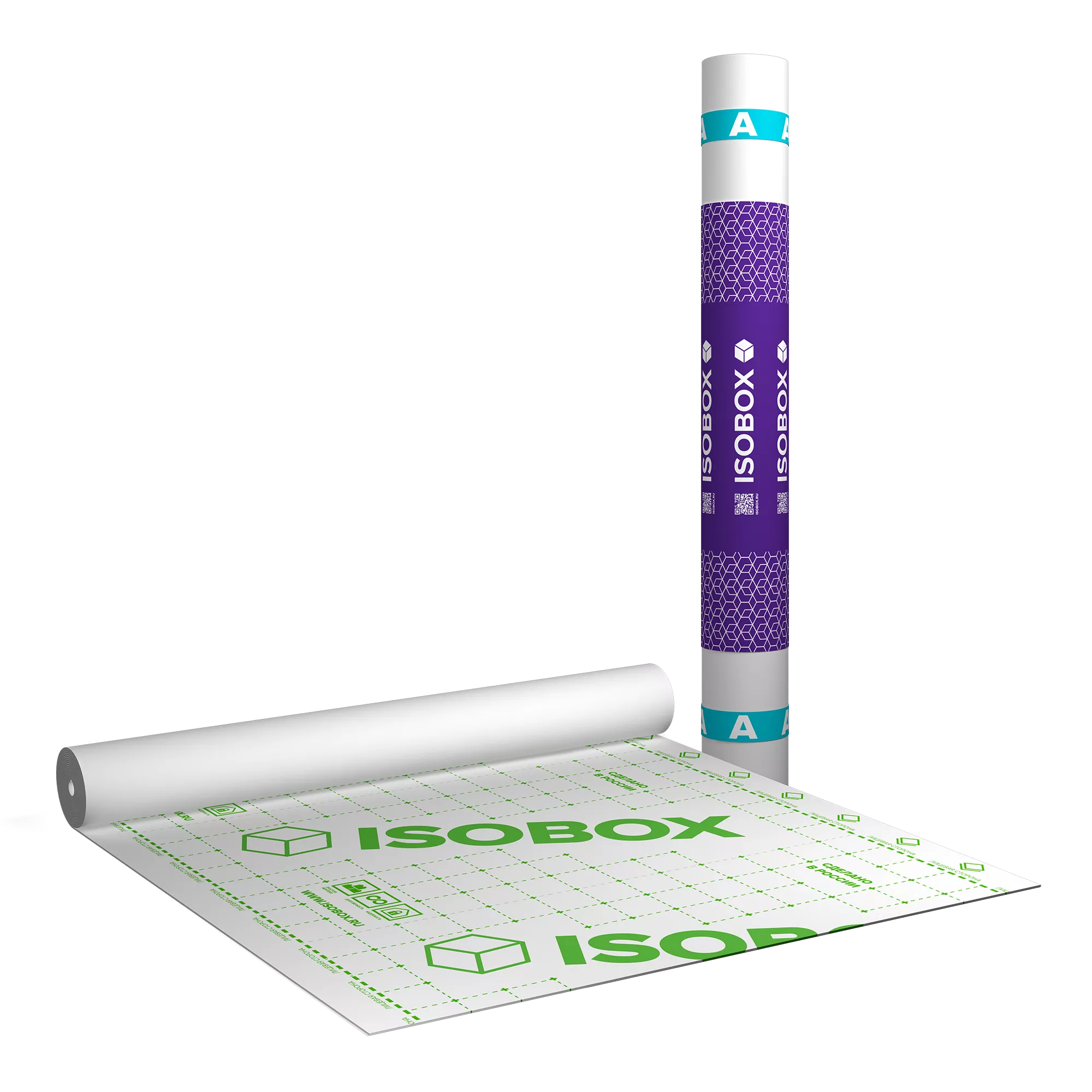 Ветро-влагозащитная пленка ISOBOX А+ (1,6 x 43,75 м)