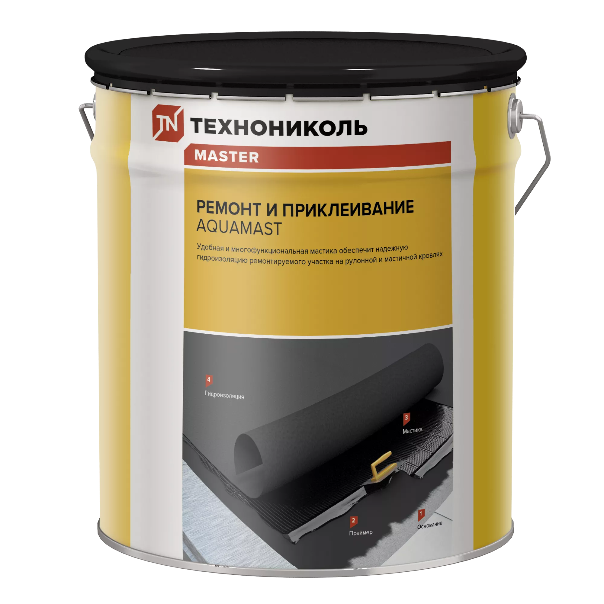 Мастика для ремонта AquaMast, ведро 18 кг