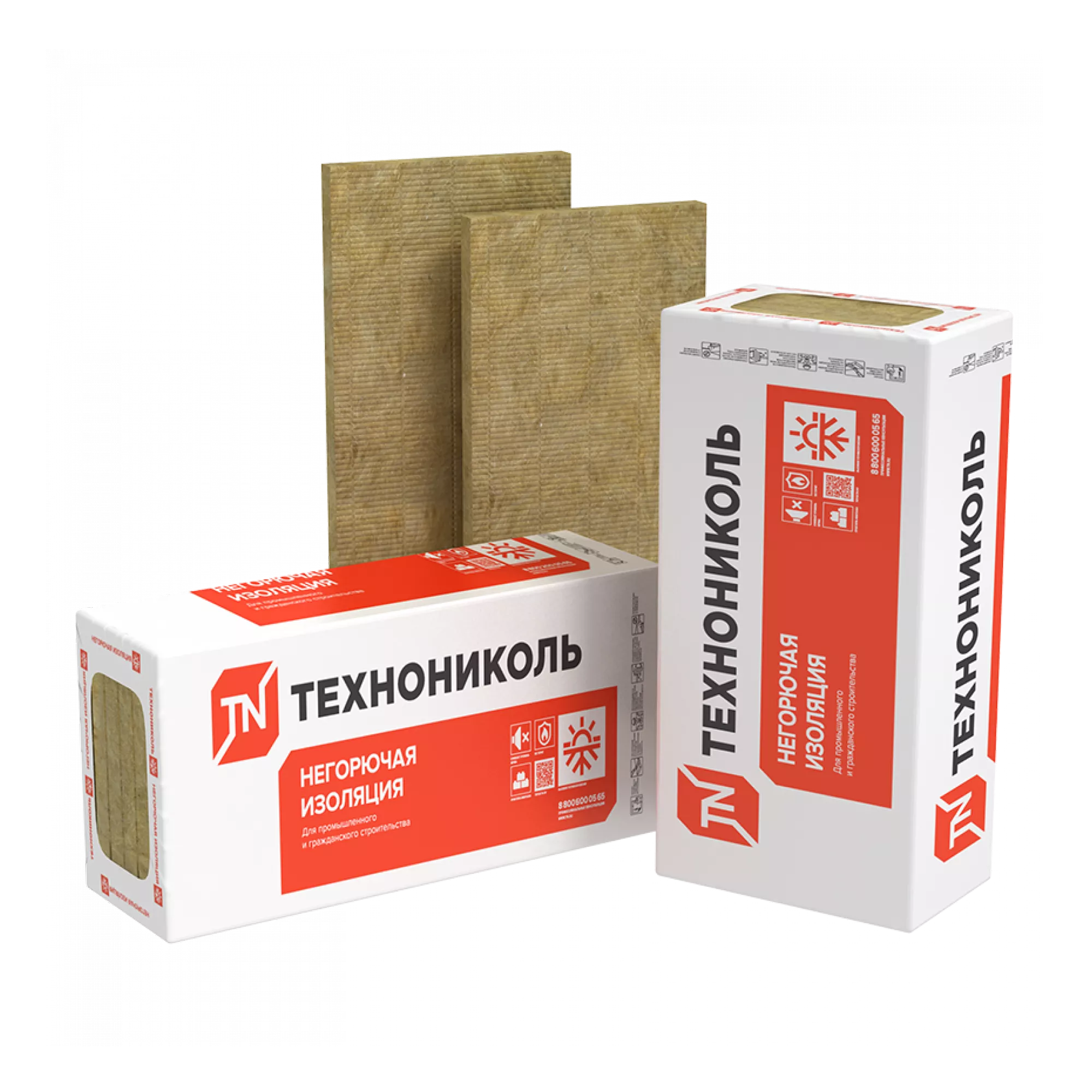 Утеплитель ТЕХНОВЕНТ Н, 1200Х600Х100 мм, (6 плит, 4,32 кв. м)