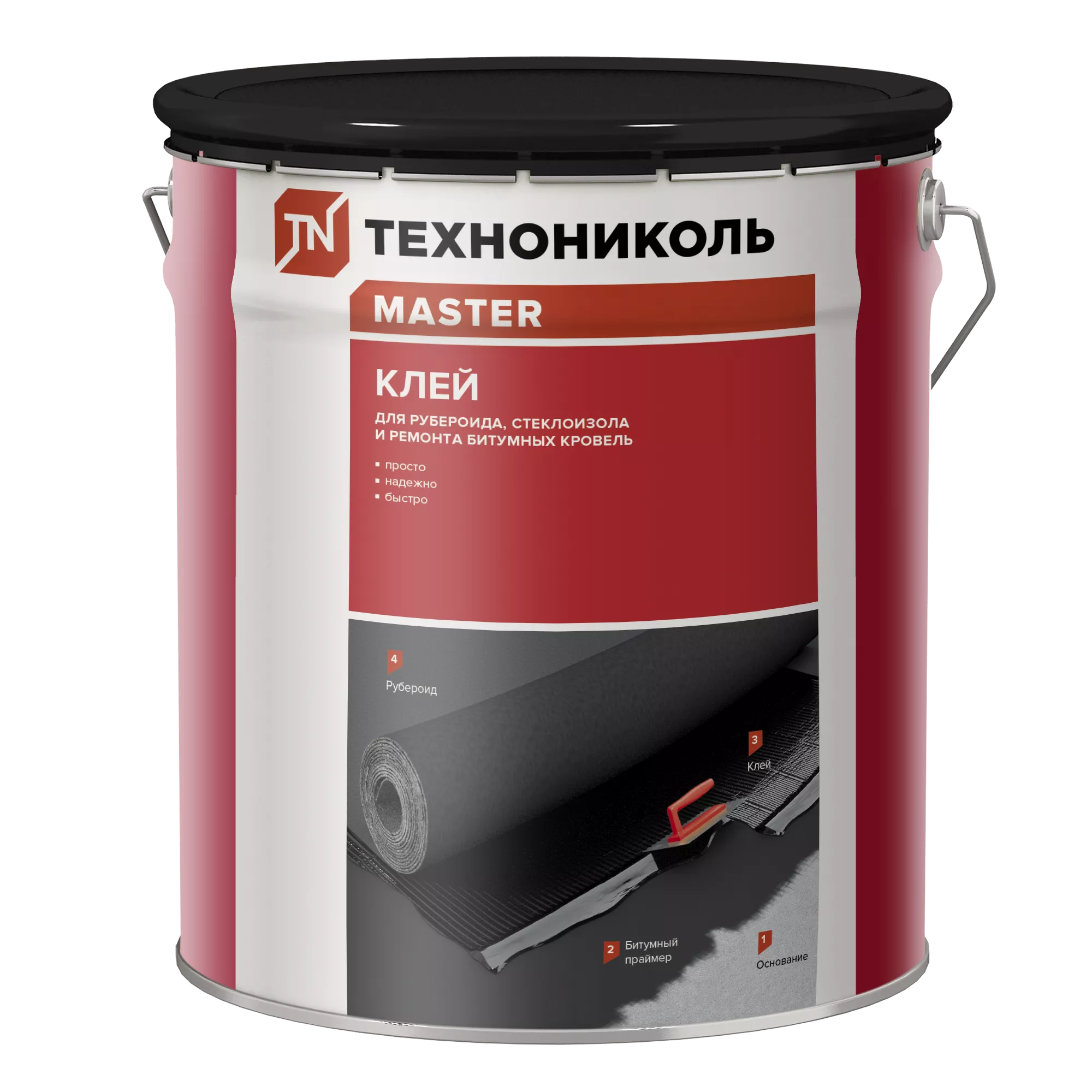 Клей для рубероида, ведро 10 кг