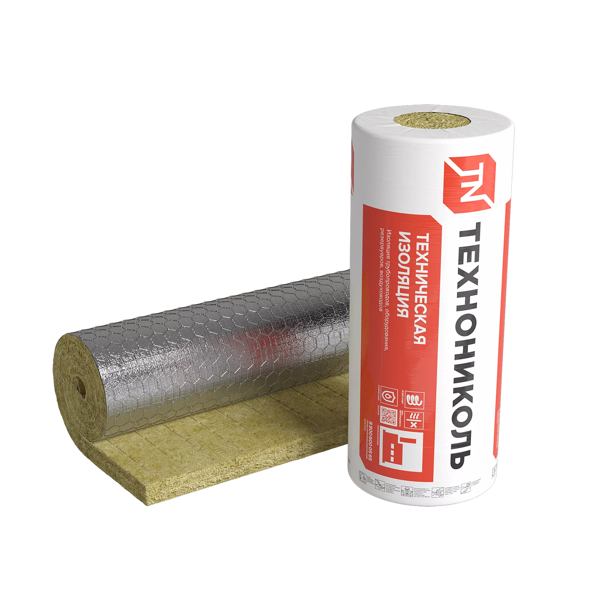 Мат прошивной ТЕХНО 80 ГП Ф, 2400х1200х60 мм ( 2,88 кв.м)