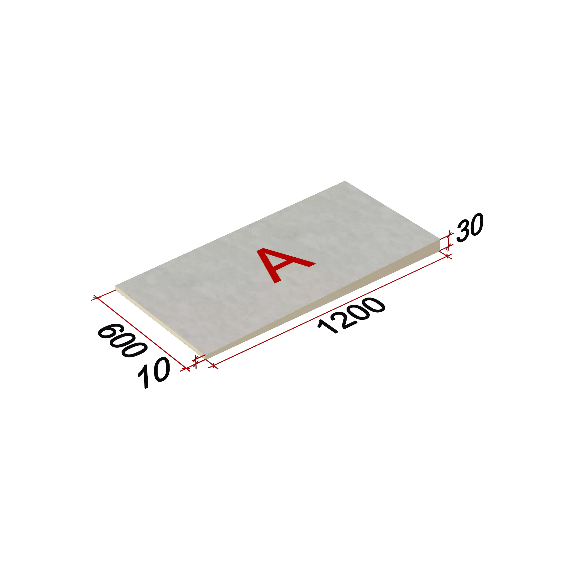 LOGICPIR SLOPE-1,7% (А) СХМ/СХМ Г4 1200х600х10-30, упаковка