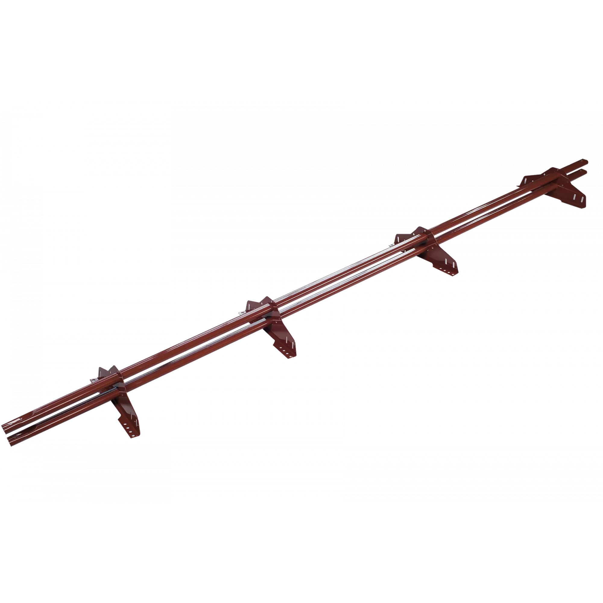 ТЕХНОНИКОЛЬ трубчатый снегозадержатель 25х45 оцинков. RAL 3009 красный, 3 м. (к-т)